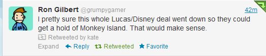 2012_10_30 Ron Gilbert on Disney buys LucasFilm for Monkey Island.JPG
