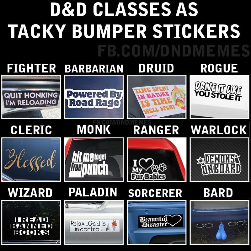 DnD classes as bumper stickers.jpg