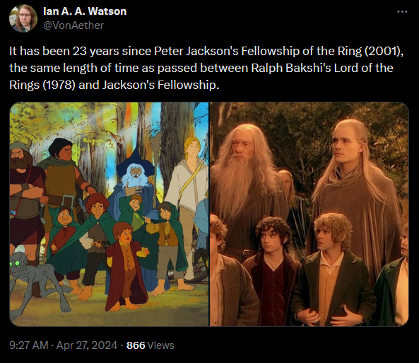 LotR is as old as LotR when LotR first LotRed.png