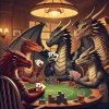 DALL·E 2025-02-28 21.20.52 - A group of dragons playing poker in a dimly lit, classic poker ro...jpg